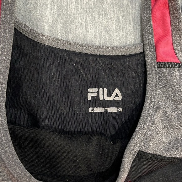 Fila Women's Black and Pink  tenis tank Top size M - Picture 3 of 6